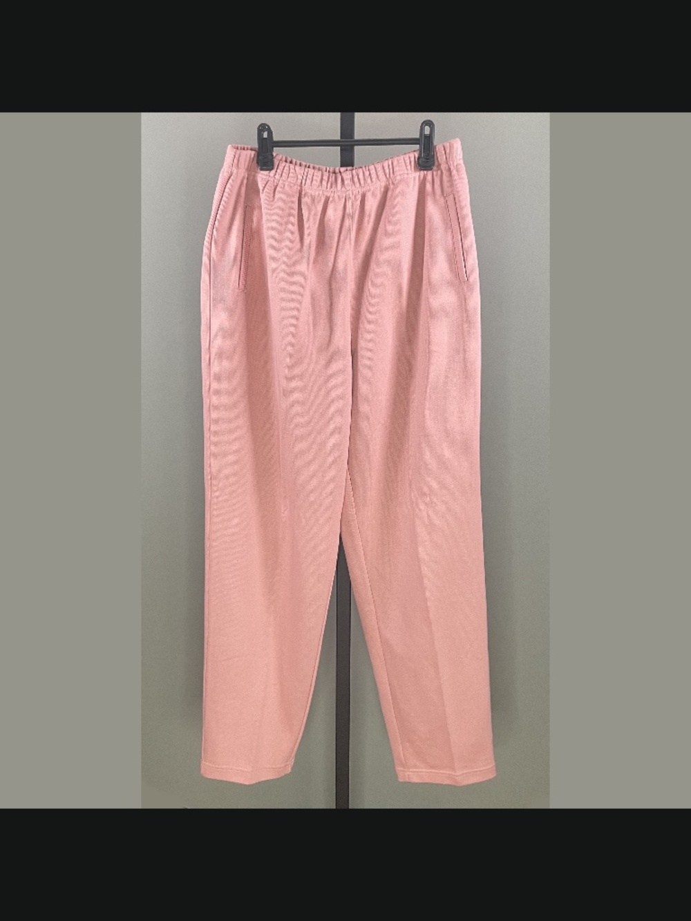 NEW Talbots Pants Womens Large pink knit straight leg sweat athleisure casual